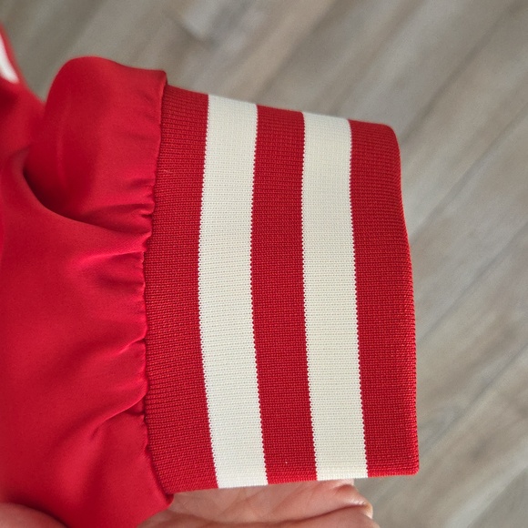 XL Red Satin Jacket with Gold Lettering - Picture 7 of 10